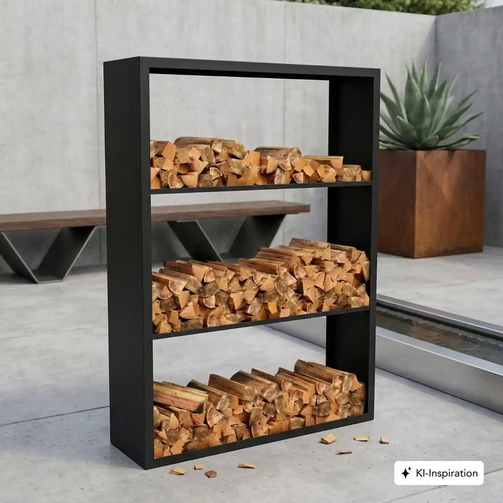 Holzlager Fremont Stahl farbig