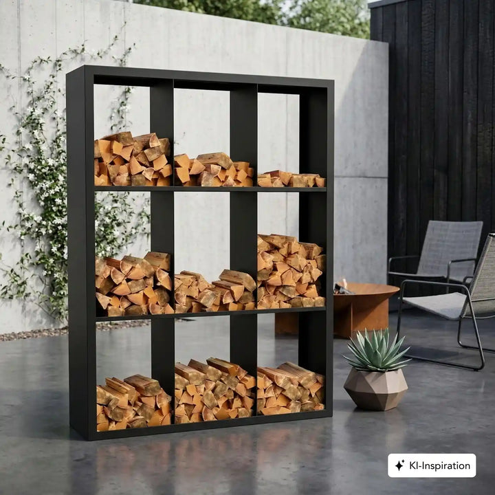 Holzlager Fremont Stahl farbig
