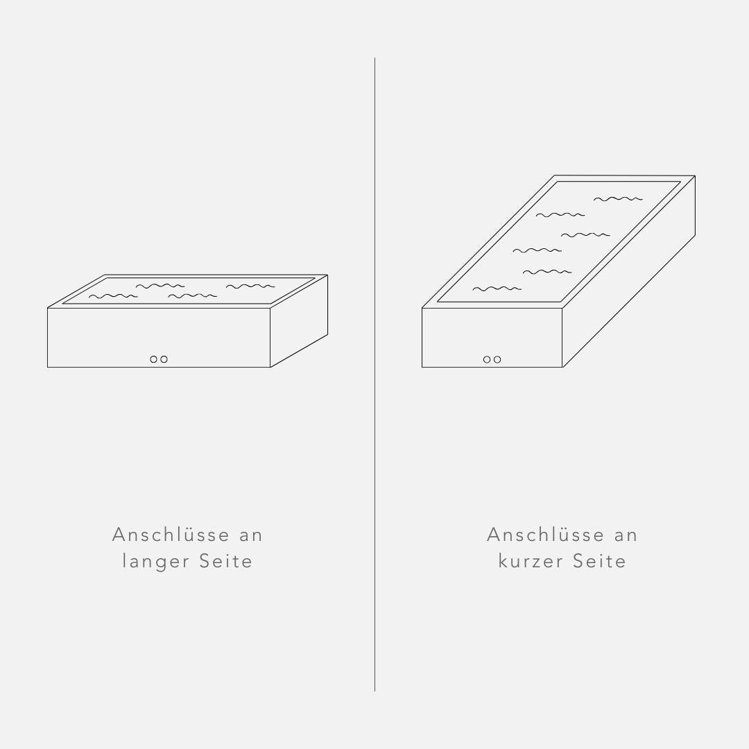 Wasserbecken Montara aus Cortenstahl