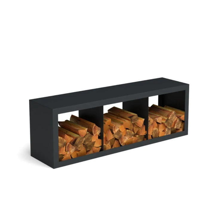 Holzlager aus Stahl hoch für Innenbereich und Außenbereich 1500mm x 500mm