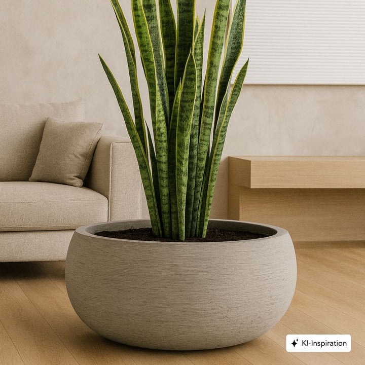 Pflanzkübel Lillian Low Lehmoptik