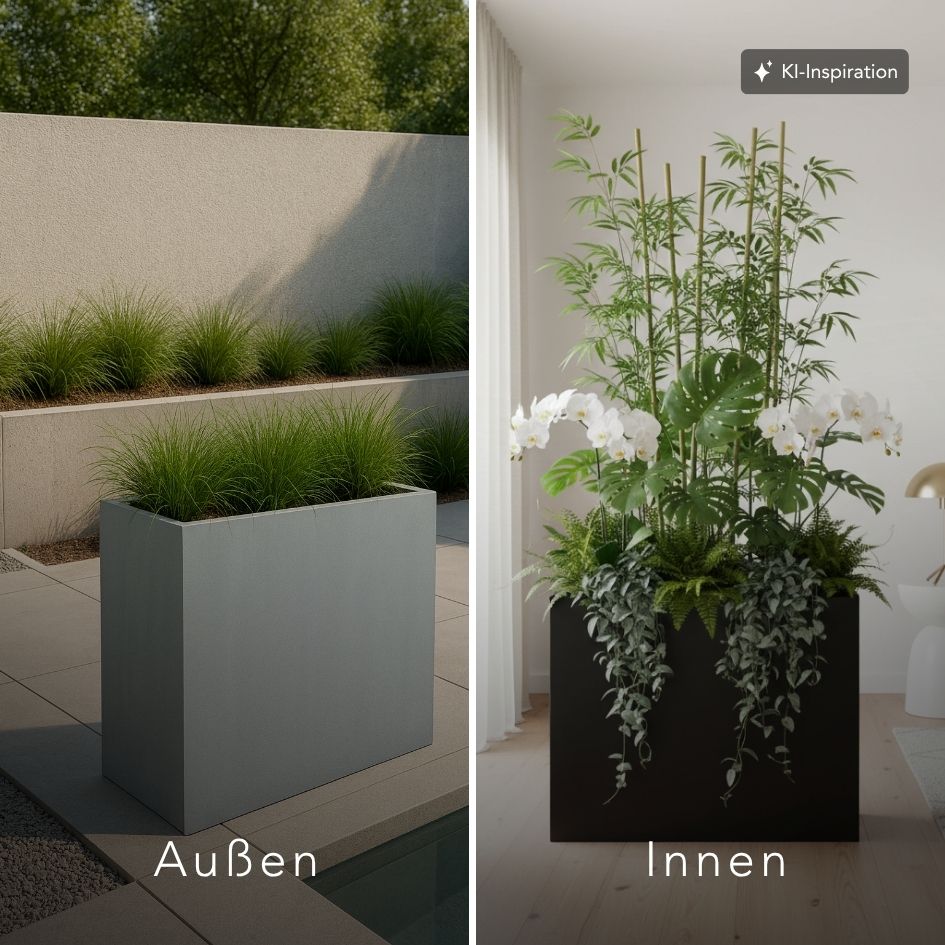 Pflanzkübel Mendon Fiberglas matt