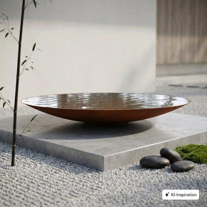 Wasserschale Modesto Cortenstahl