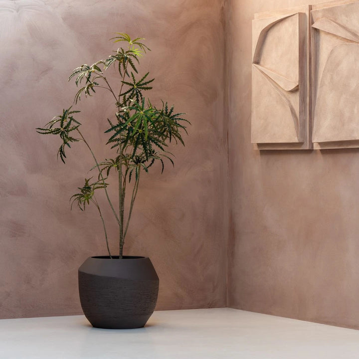 Pflanzkübel Porano Lehmoptik Abstrakt