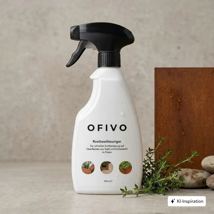 Produktfoto von einer Flasche OFIVO Rostbeschleuniger
