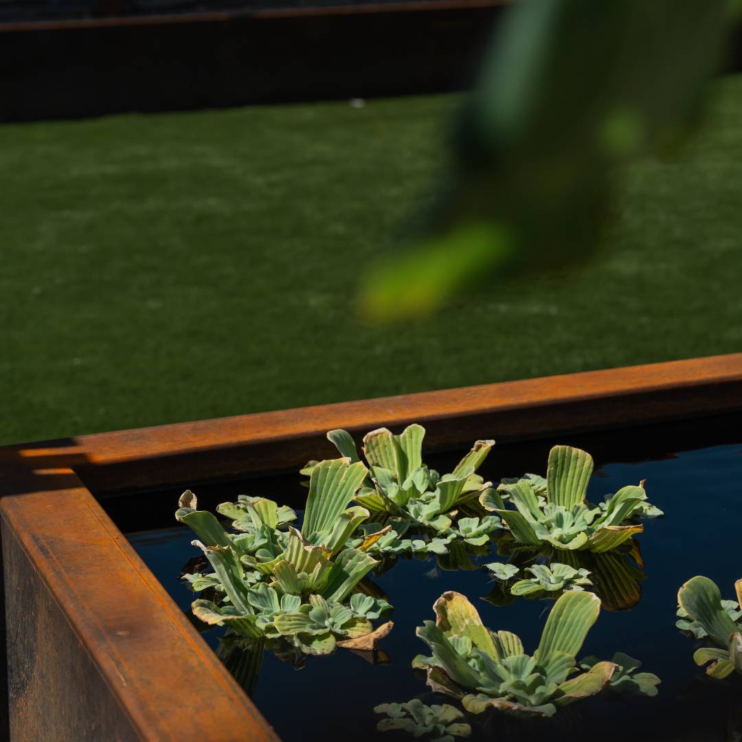 Wasserbecken Montara aus Cortenstahl