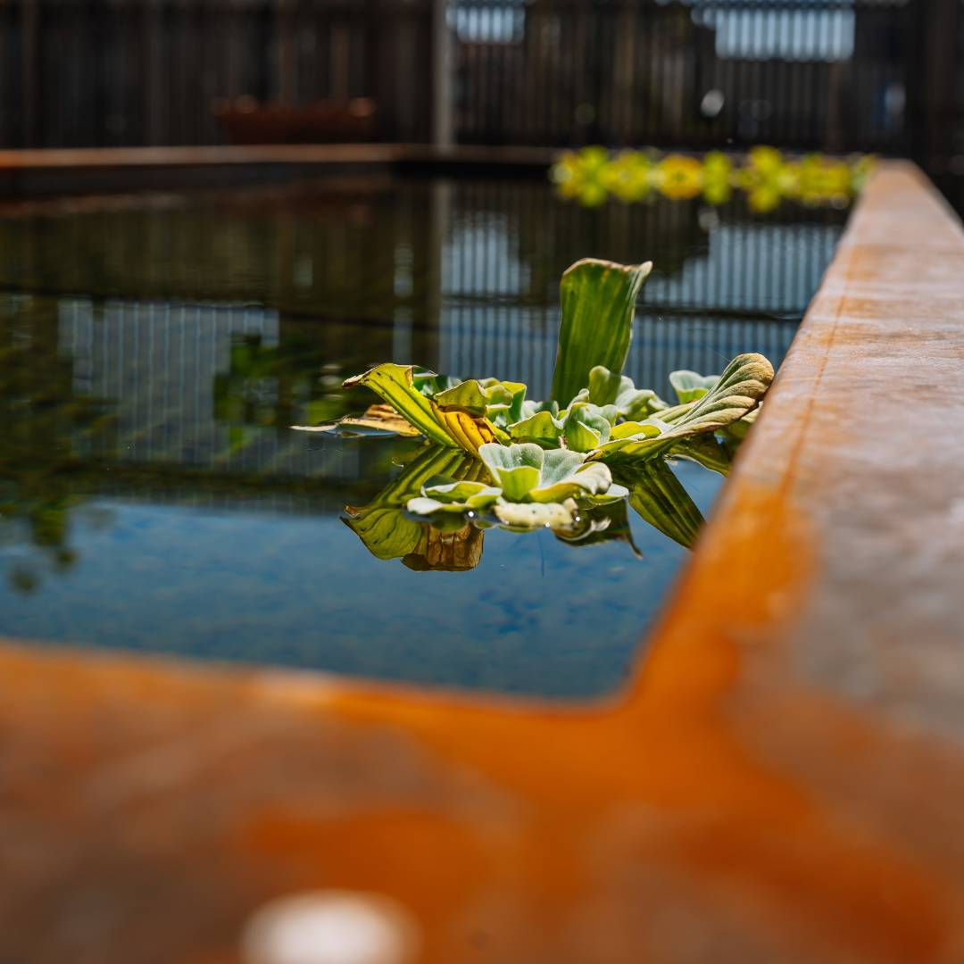 Wasserbecken Montara aus Cortenstahl