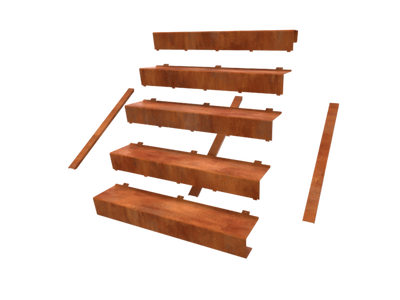 Treppe Redway Cortenstahl