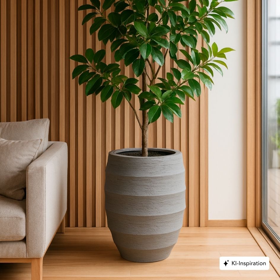 Pflanzkübel Tupelo Lehmoptik Curved