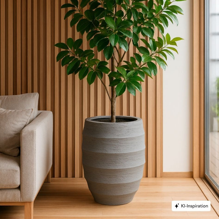 Pflanzkübel Tupelo Lehmoptik Curved