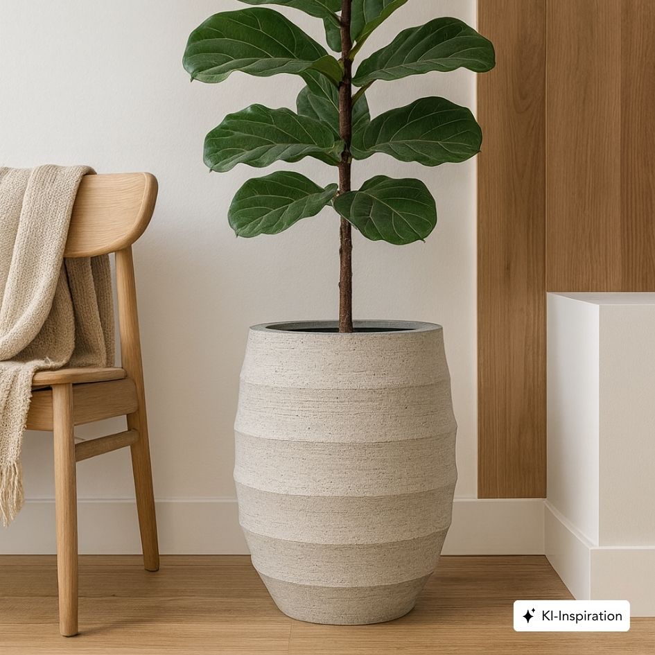 Pflanzkübel Tupelo Lehmoptik Curved