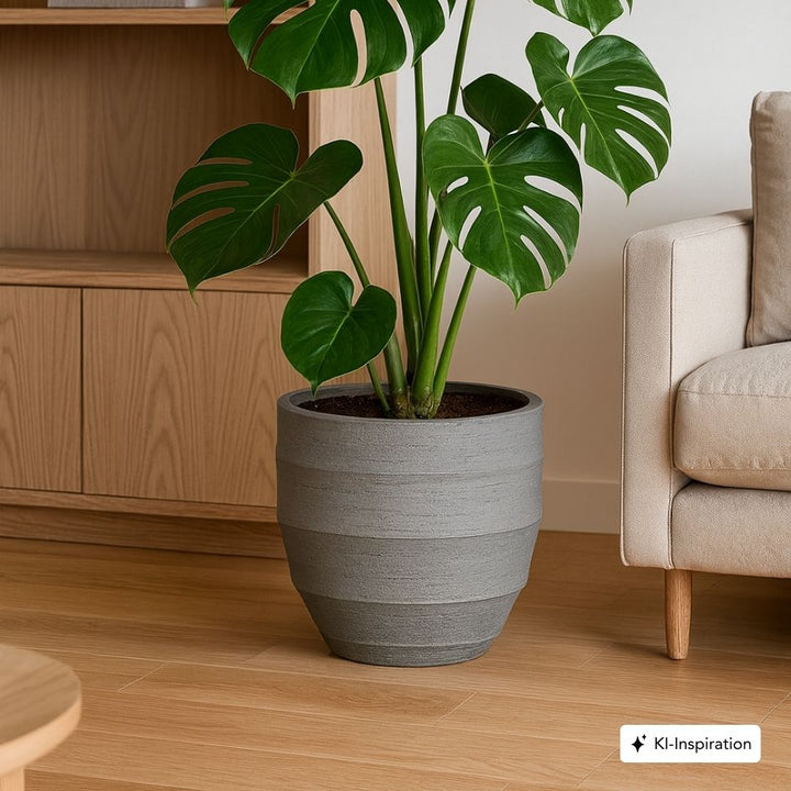 Pflanzkübel Vida Lehmoptik Curved