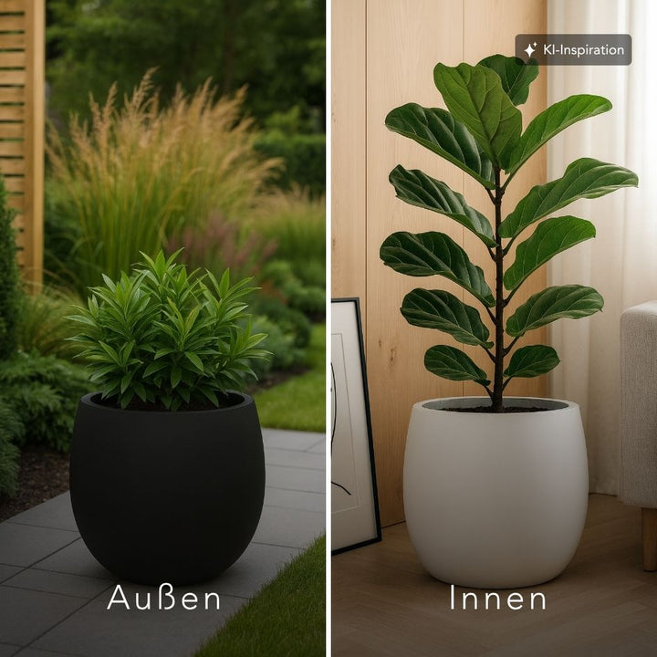 Pflanzkübel Salem Fiberglas matt