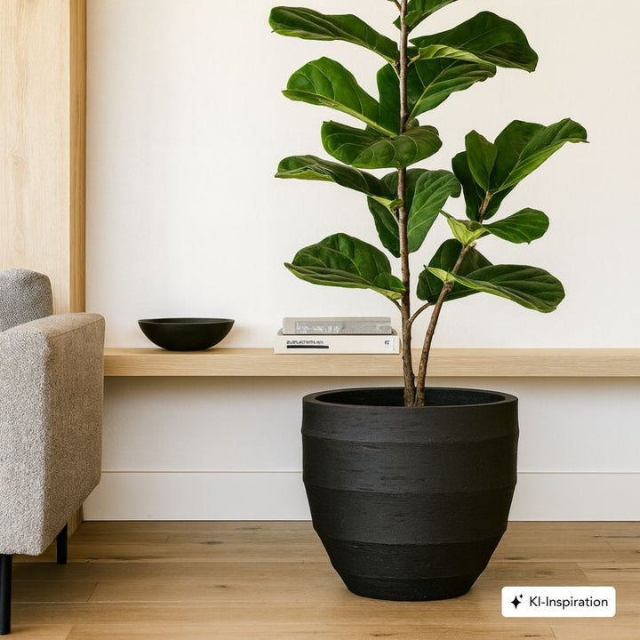 Pflanzkübel Vida Lehmoptik Curved