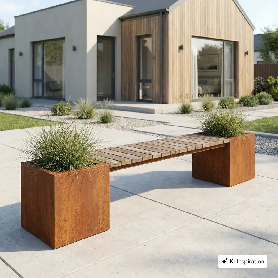 Sitzbank Erweiterung "Benson" aus Hartholz